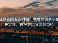 蜂鸟影院五点对照：先看导语是不是先定性，再把对比写成同口径