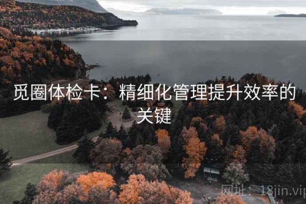 觅圈体检卡：精细化管理提升效率的关键