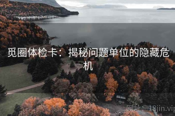 觅圈体检卡：揭秘问题单位的隐藏危机