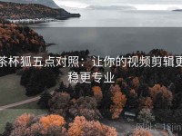 茶杯狐五点对照：让你的视频剪辑更稳更专业