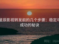 星辰影视转发前的几个步骤：稳定与成功的秘诀