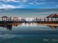 推特四步对照：掌握社交媒体营销的黄金法则
