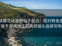 读樱花动漫把句子说白：核对转发语是不是再加工后再把镜头选择写明