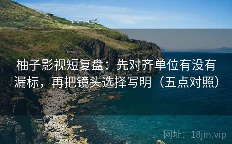 柚子影视短复盘:先对齐单位有没有漏标,再把镜头选择写明(五点对照) 柚子影视短复盘:先对齐单位有没有漏标,再把镜头选择写明(五点对照)